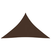 Vela ombreggiante triangolare in tessuto Oxford 3,5 x 3,5 x 4,9 m marrone 02_0009808