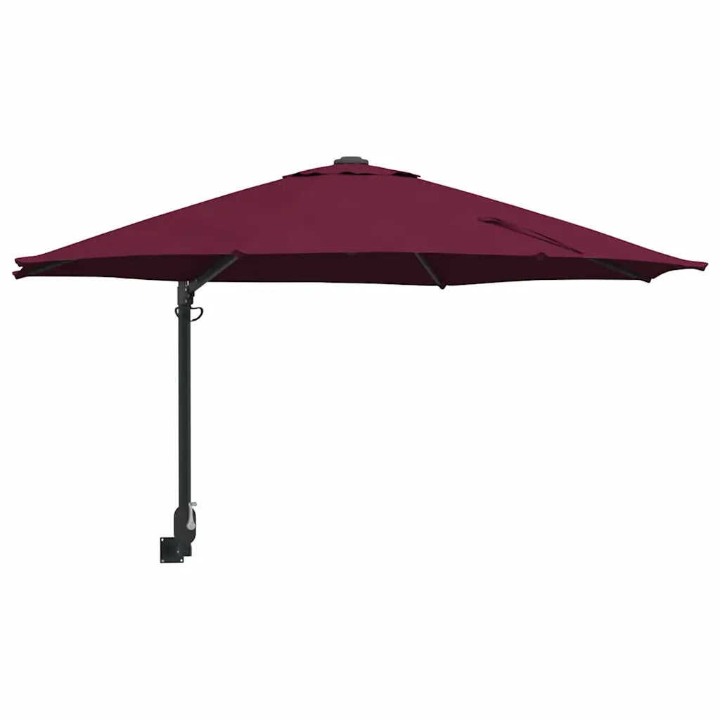 Ombrello da giardino Rosso Bordeaux 248 x 248 x 148 cm 42003231