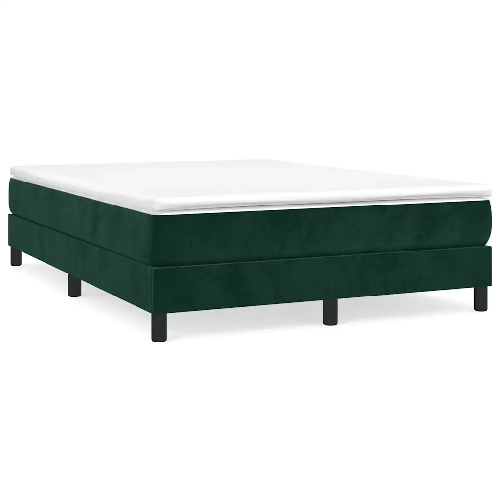 Giroletto a Molle Verde Scuro 140x200 cm in Velluto