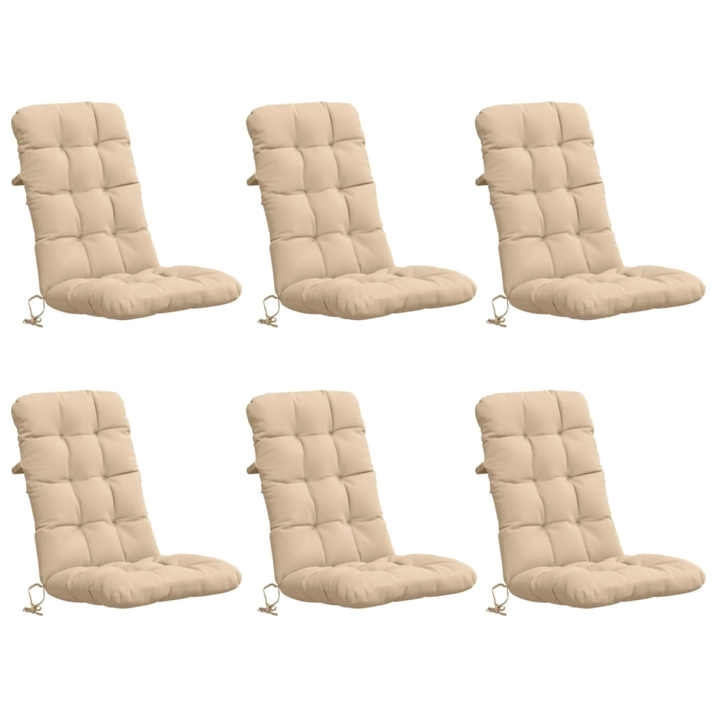 Cuscini per Sedia Alta in 6 Pezzi VIANEN 6 pcs 100% Poliestere 953781