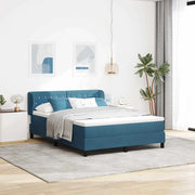 Letto a molle con testiera Blu scuro 160 x 200 cm Velluto 3340344