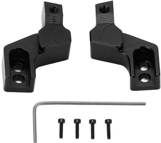 Accessori di Protezione Anteriore - Bumper - 2 Pezzi - Leggero in Alluminio - Struttura Stabile - Progettato con CNC - Adatto per Axiale SCX24 1/24 RC Crawler - Montaggio del Bumper