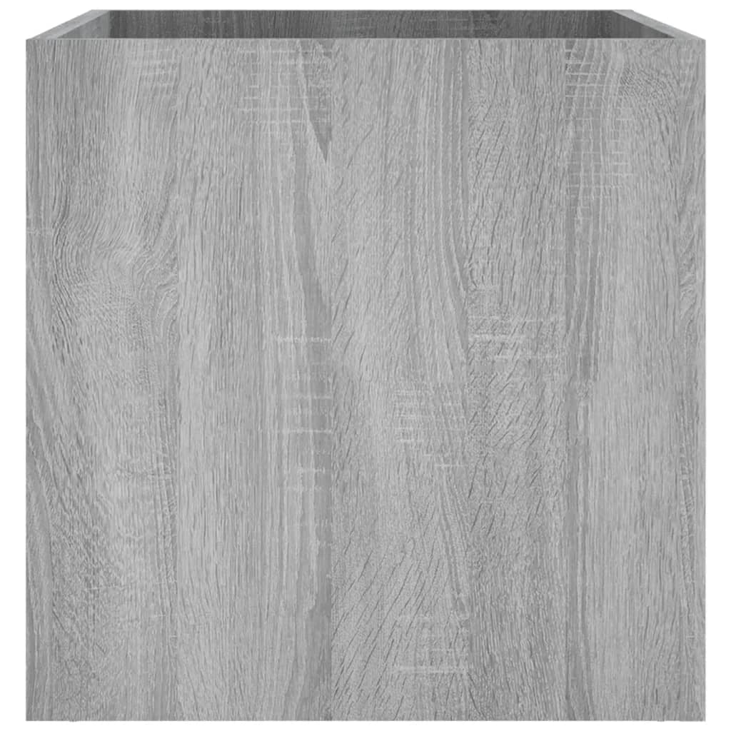 Fioriera rialzata per piante fiori terrazza giardino Sonoma 40 x 40 x 40 cm in legno ingegnerizzato grigio 02_0038725