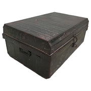 Valigia artigianale in metallo, 67x37x25h cm