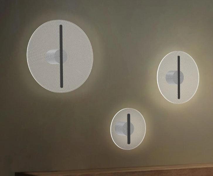 KOI-PA45 N Lampada da parete o soffitto in vetro rifiniture oro verniciato led integrato 19W dimmerabile SDD 2800 - 5000k diametro 45cm