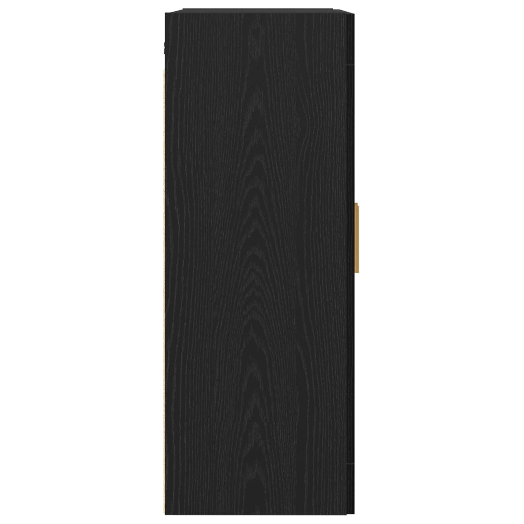 Armadio da Parete in Rovere Nero - 69.5x34x90 cm