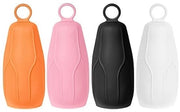 Set di protezioni per bottiglie da viaggio 4 pezzi - Coperture per bottiglie da bagno - Accessori da bagno riciclabili - Silicone - Sostenibili - Adatti per shampoo e gel doccia - Tasca da bagno