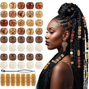 60 pezzi di corone in legno stampate - corone in legno naturali con grandi fori - ciuffi per capelli retro - accessori per capelli - corone in legno artigianali per DIY gioielli