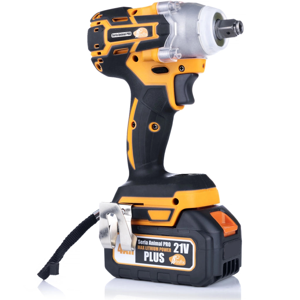 Chiave a Impulsi a Batteria 21V Rosfix Orange Doberman – 350 Nm, 2x Batterie 4Ah, Set Accessori | Alta Potenza e Durata