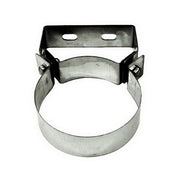 Fascetta murale canna fumaria DN 100 tubo acciaio inox 316
