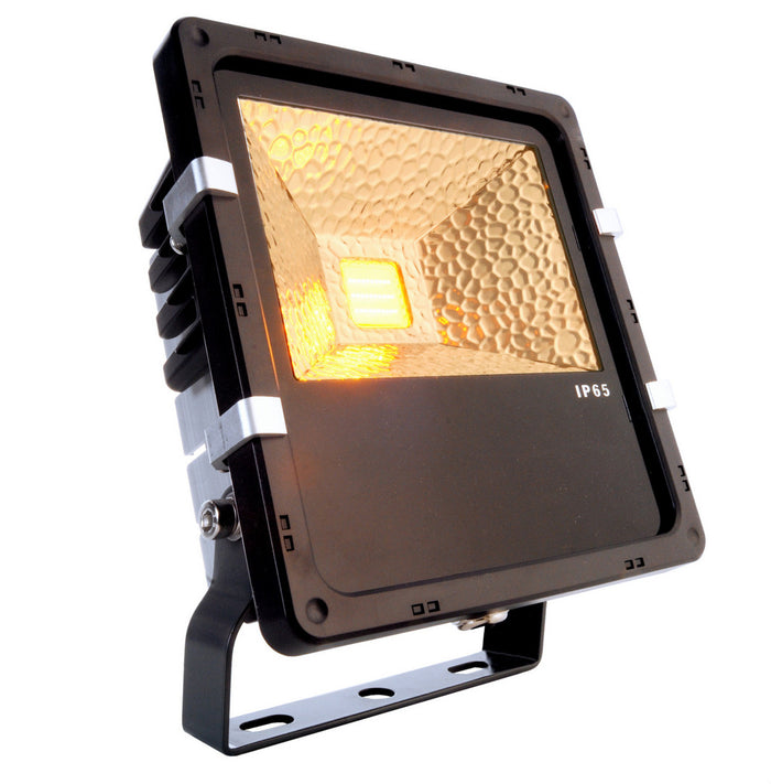 FLOOD AMBER Faro LED IP65 proiettore luce ambra arancione 1700K faretto facciate alberi monumenti fontane cantina garage 230V 30W