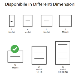 Gewiss centralino parete 12 moduli ip40 gw40028