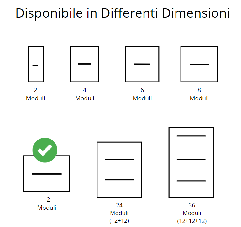 Gewiss centralino parete 12 moduli ip40 gw40028