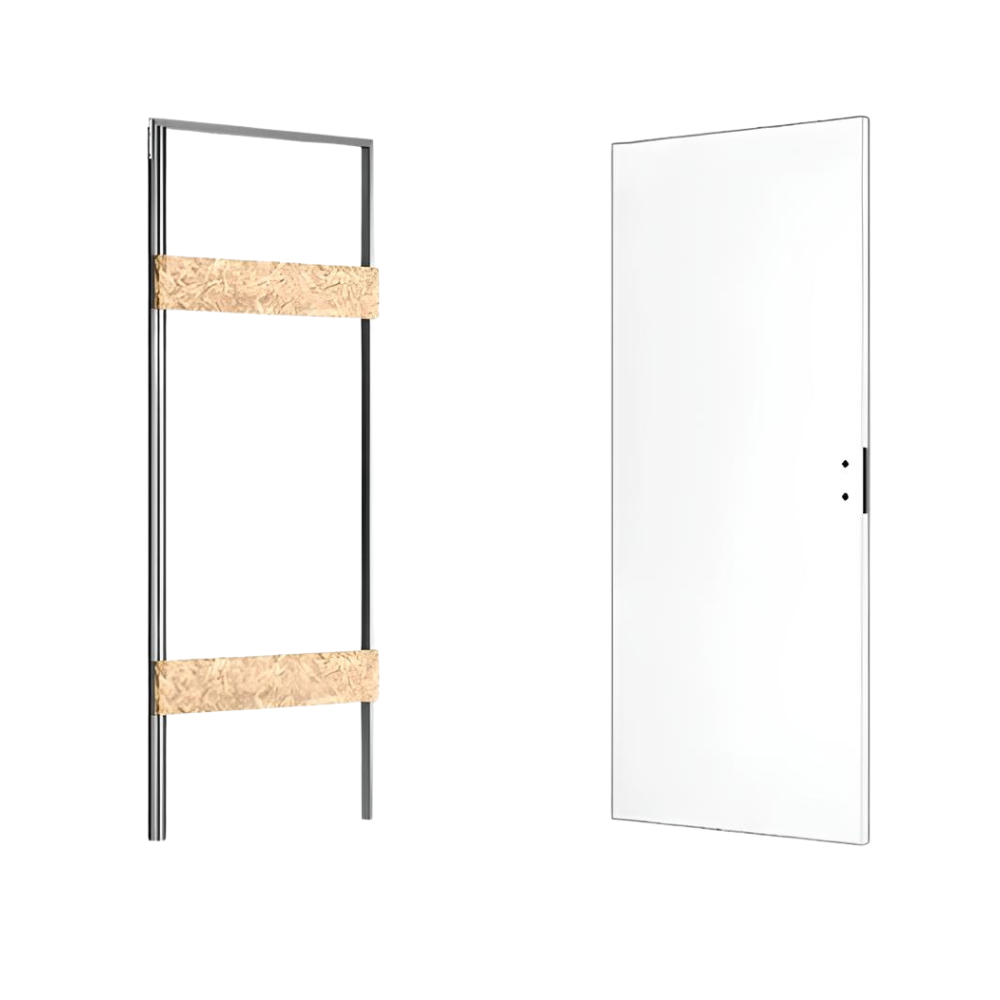 Xreverx ermetika porta battente filo muro reversibile serratura magnetica *** misure 70 x 210 cm, confezione 1