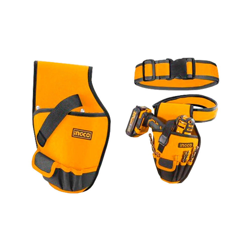 Fodero porta attrezzi avvitatore trapano utensili 6 tasche cintura inclusa