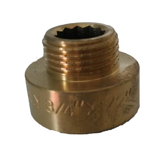 Raccorderia raccordo riduzione ottone giallo m f alta qualità varie misure *** misura 1'f x 3/4' m, confezione 1