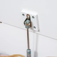 Panca Contenitore con Schienale in Legno per Bambini da 3-6 Anni, 60x30x50 cm, Azzurro