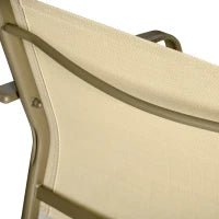 Set da Giardino 4 Pezzi con 2 Sedie, 1 Divanetto e 1 Tavolino da Caffè, Kaki