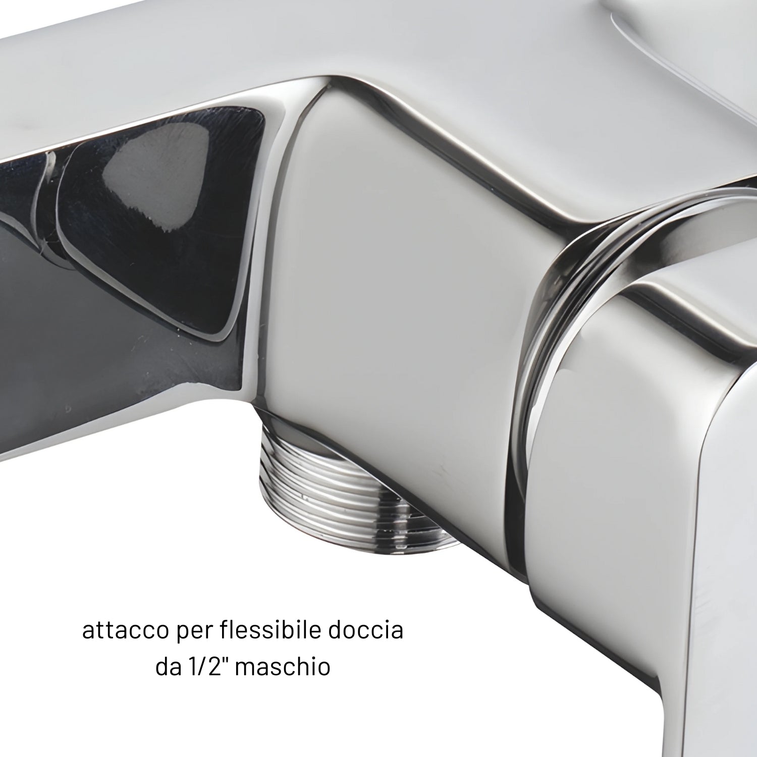 Miscelatore esterno doccia francia rubinetto monocomando cromato ogomondo *** confezione 1