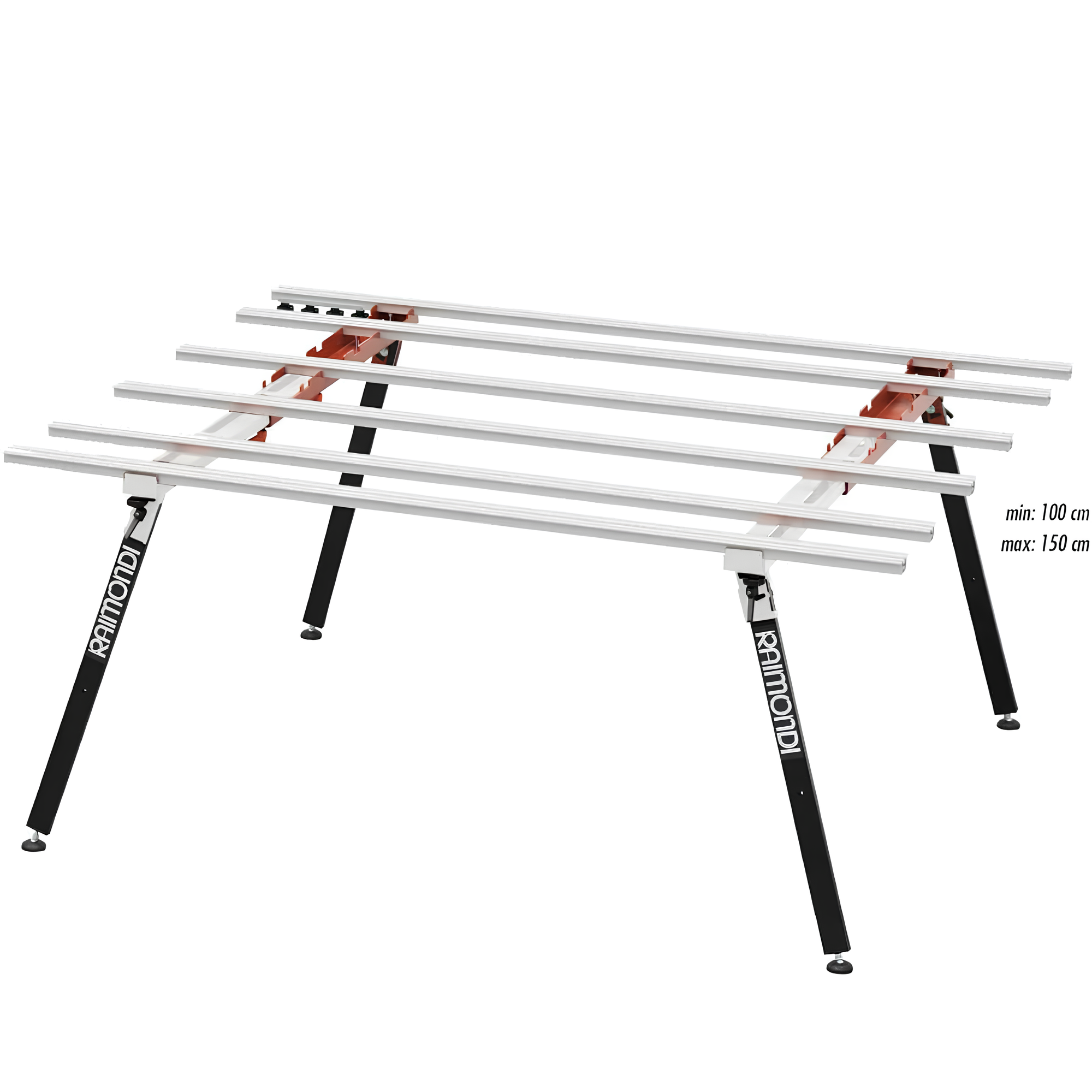 Banco lavoro larghezza variabile 180 x 100/150 cm bm 180 plus grandi lastre