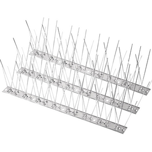 Dissuasore volatili punte acciaio inox per esterni 3 pezzi da 33 cm