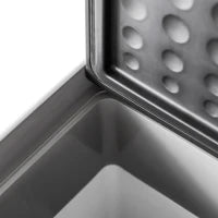 Frigo per Auto da 50L con Pannello Touch, Maniglia e 2 Ruote, in Alluminio e Plastica, 58.6x37.8x54.5 cm, Grigio