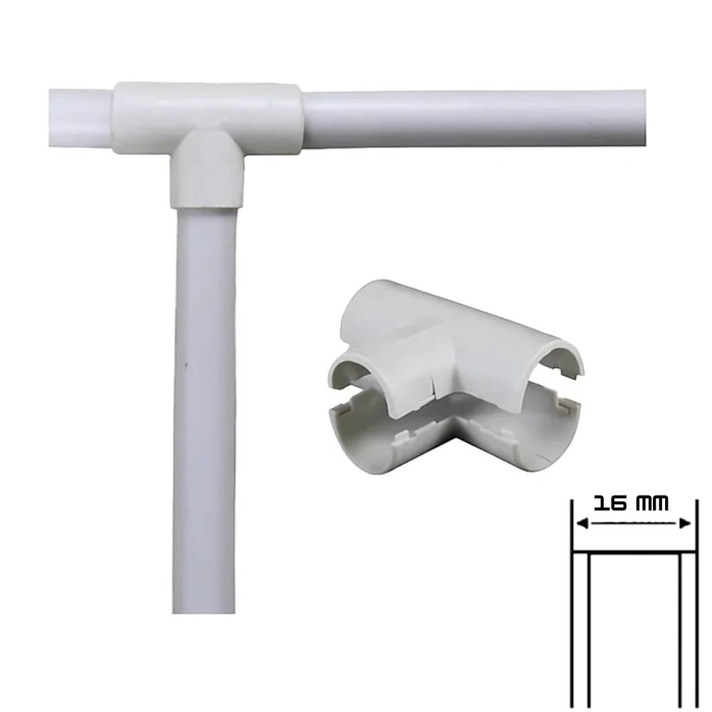 Giunto a t ispezionabile faeg in tecnopolimero per tubi rigidi 16 mm ip40