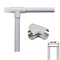 Giunto a t ispezionabile faeg in tecnopolimero per tubi rigidi 16 mm ip40