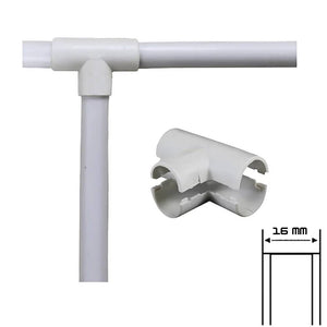 Giunto a t ispezionabile faeg in tecnopolimero per tubi rigidi 16 mm ip40