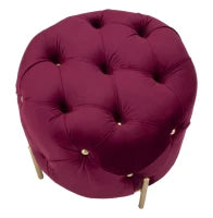 Puff Diamond Glam Bordeaux Cm Ø 45X40