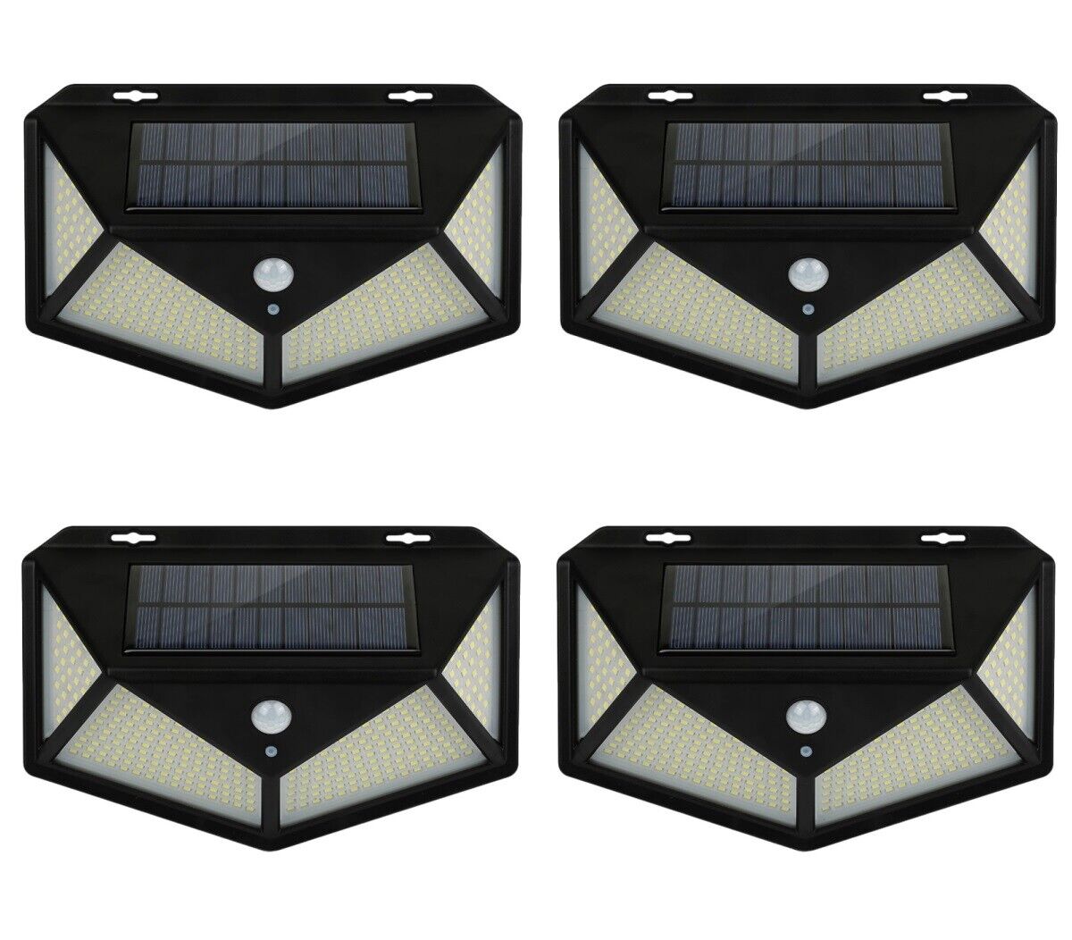 4Pz Lampada luce faretto faro esterno solare 300 LED sensore movimento HS-8010C