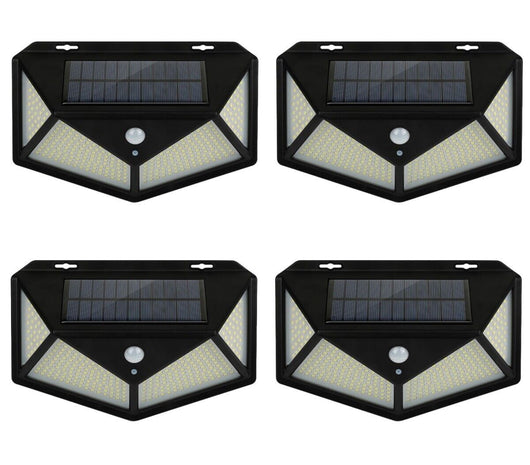 4Pz Lampada luce faretto faro esterno solare 300 LED sensore movimento HS-8010C