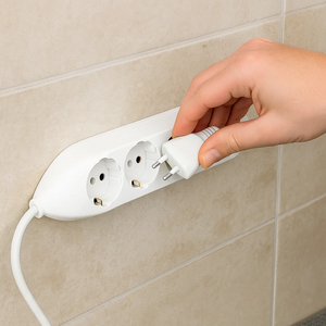 Multipresa bticino poker 3680d 4 prese universali 16a con cavo bianca