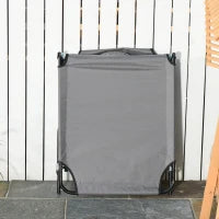 Sdraio da Mare con Foro per Lettura Pieghevole e Reclinabile su 4 Livelli in Tessuto Oxford e Acciaio, Grigio