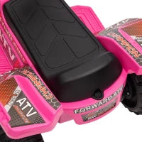Quad Elettrico per Bambini 18-36 Mesi con Batteria Ricaricabile 6V, in Metallo e PP, 70x42x45 cm, Rosa