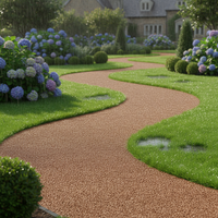 Pavimento drenante fai da te ciottoli in marmo e resina rosso verona 15,750 kg