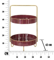 Svuota Tasche Double Glam Bordeaux Cm 36.5X34.5X56.5