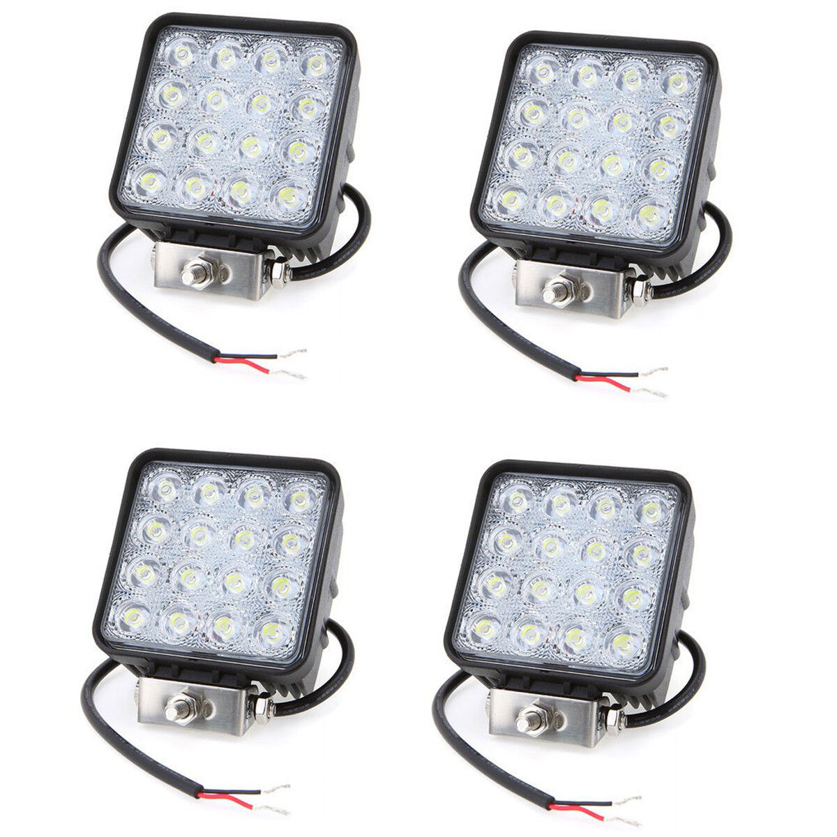 4X 48W LED LUCE FARO LAMPADA DA LAVORO FARETTO AUTO BARCA CAMION KLW SUV 12V