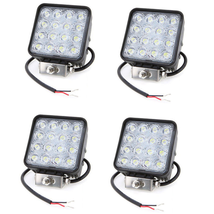 4X 48W LED LUCE FARO LAMPADA DA LAVORO FARETTO AUTO BARCA CAMION KLW SUV 12V