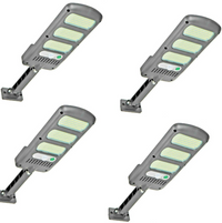 4X lampione stradale pannello solare fotovoltaico sensore di movimento 213 LED
