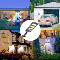 4X lampione stradale pannello solare fotovoltaico sensore di movimento 213 LED