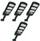 4X lampione stradale pannello solare fotovoltaico sensore di movimento 213 LED