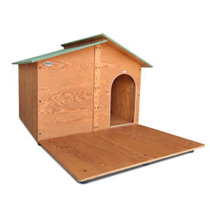 CUCCIA IN LEGNO DA ESTERNO MODELLO 4XL GIGANTE E DAVANZALE CON "TENDINA OMAGGIO" L. 150x P.190 x H.115