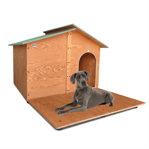 CUCCIA IN LEGNO DA ESTERNO MODELLO 4XL GIGANTE E DAVANZALE CON "TENDINA OMAGGIO" L. 150x P.190 x H.115