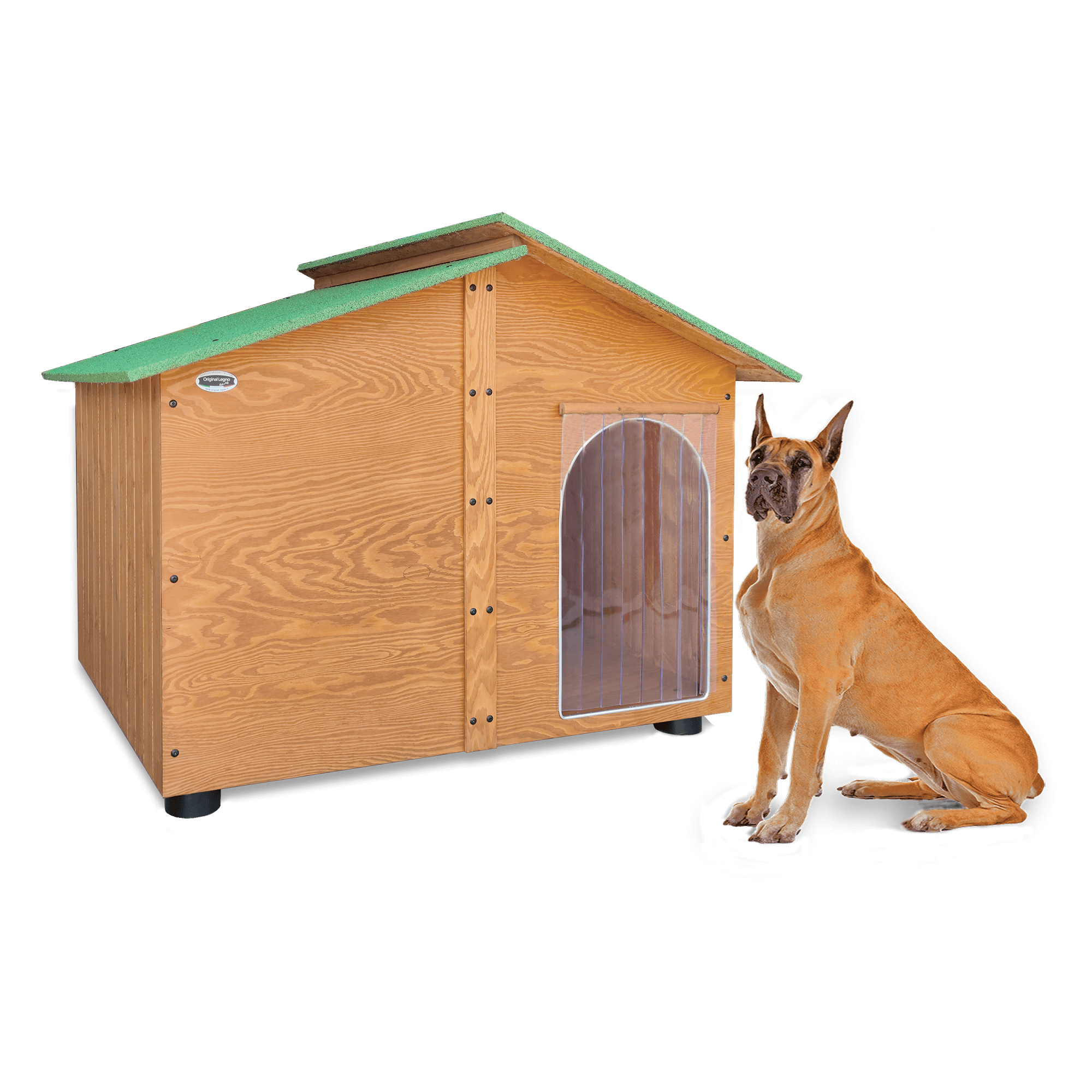 CUCCIA IN LEGNO DA ESTERNO MODELLO 4XL GIGANTE "TENDINA OMAGGIO" L.150 x P.125 x H.115