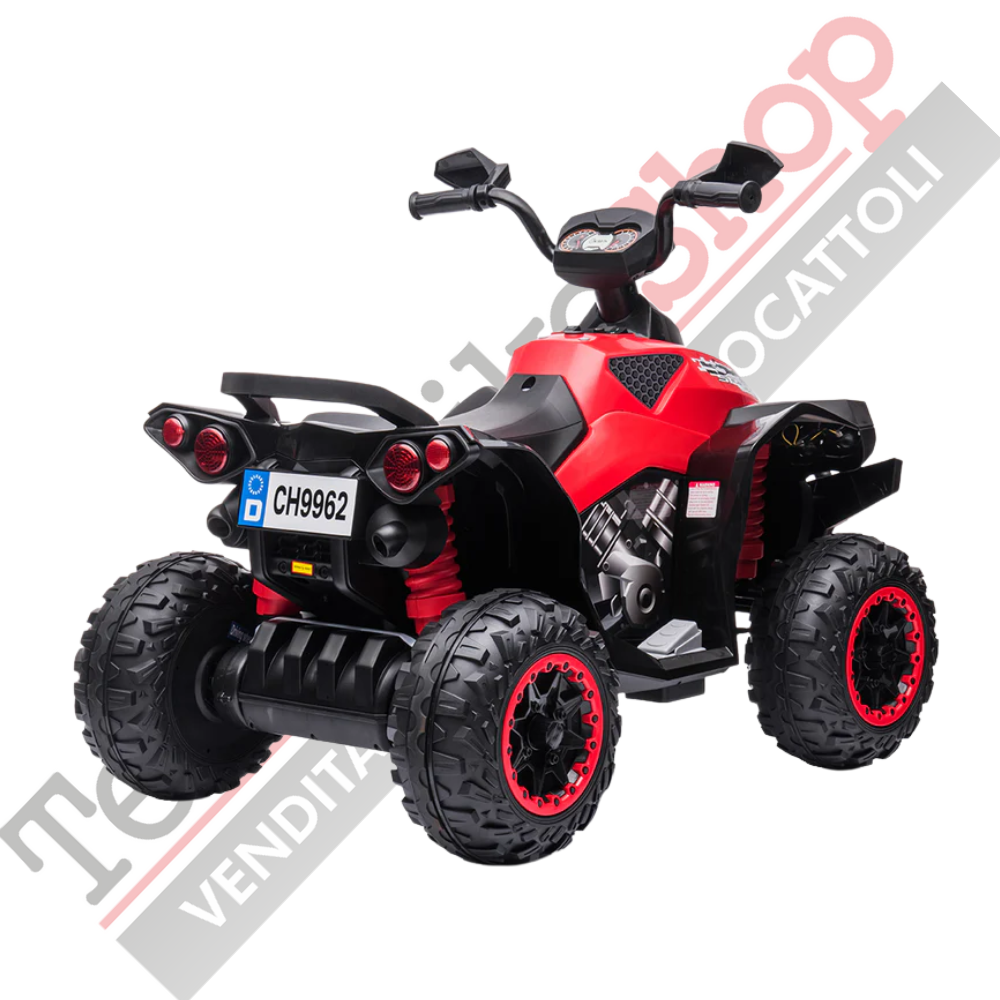 Quad Elettrico per Bambini Quad Medio Sport 12V-Rosso