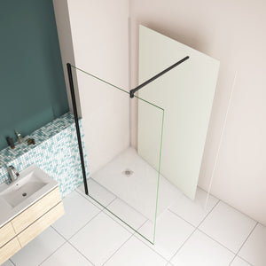 120x210 cm Pannello Doccia Realizzato in Alluminio Spessore 3mm con Profili Finitura Bianco Avorio per Rivestimento Parete Bagno