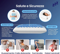 Coppia | Cuscino - AntiRussamento - Russare non è più un problema - Zeus -  72x42x12cm