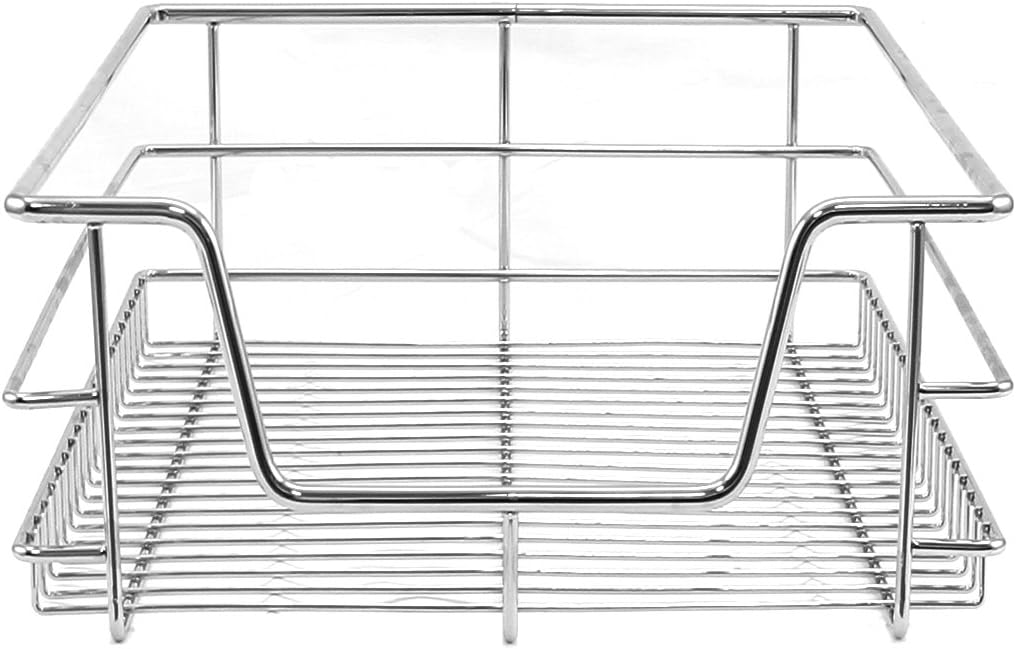 Tirare Fuori Cestini in Acciaio da Cucina Cestelli Organizzazione Credenza da 40cm