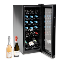 Melchioni Family Cantinetta Vino Refrigerata VERMENTINO 18C Capacità 18 Bottiglie 50 litri Temperatura Regolabile 5-18° con Compressore Porta Vetro Temperato e Filtro Anti UV